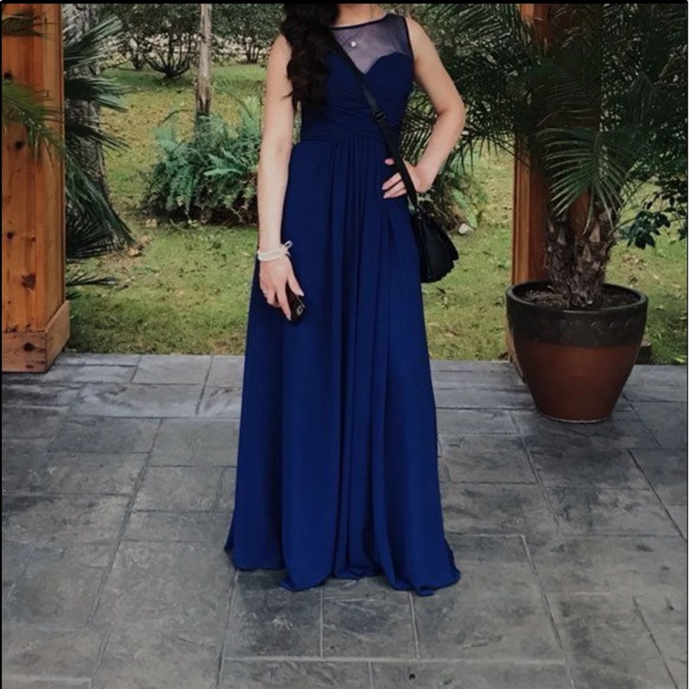 Bridesmaid Navy Maxi Dress